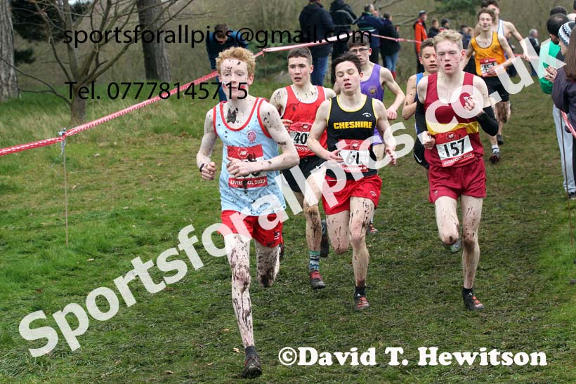 Intermediate boys, 2020 New Balance English Schools Champs., Sefton Park, Liverpool. Photo: David T. Hewitson/Sports for All Pics